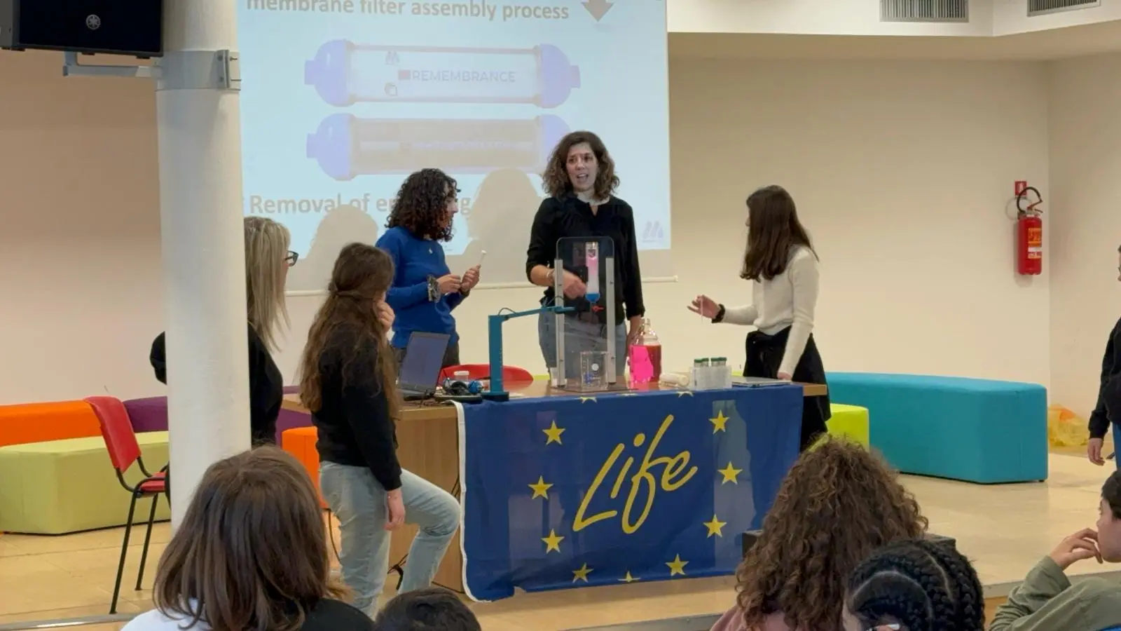 LR partners spreading awareness to middle school students